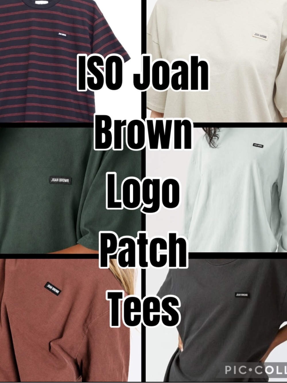 ISO Joah Brown Logo Patch Tees